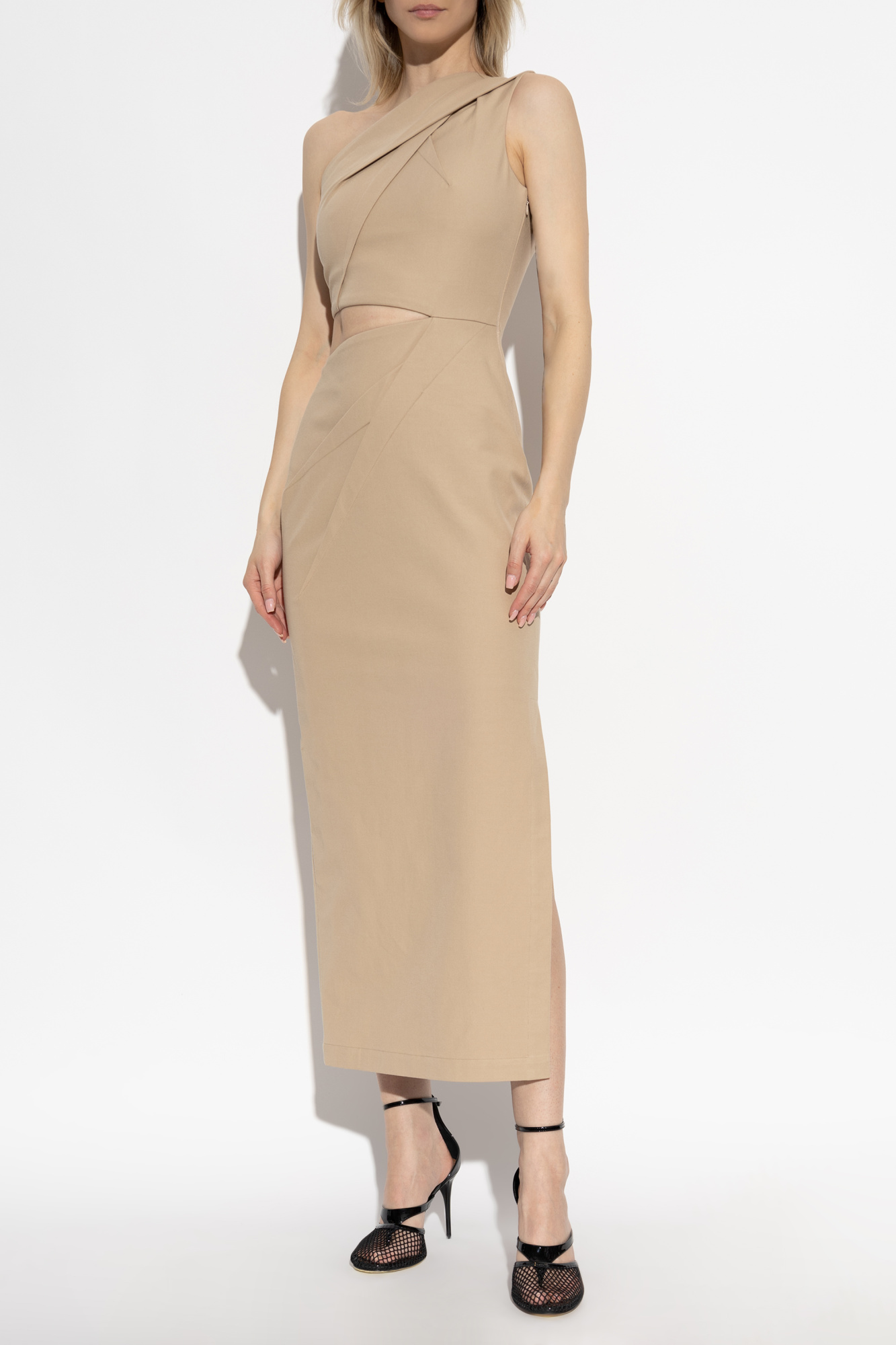 ワンピース MAX MARA Woman Dress Leather 2511221233600 011 Cady princess-line dress, black | 